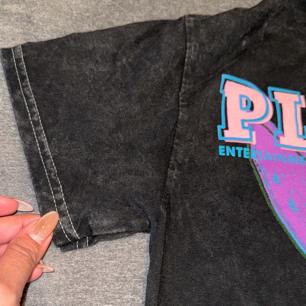 Playboy- Gray Acid Wash January 1986 PLAYBOY Pop Art Cover T-SHIRT Size Small - Picture 7 of 16